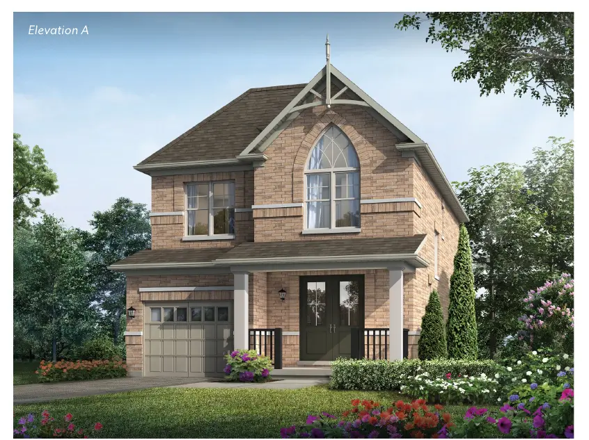 Rendering of the 30' Glen Abbey detached home, elevation A