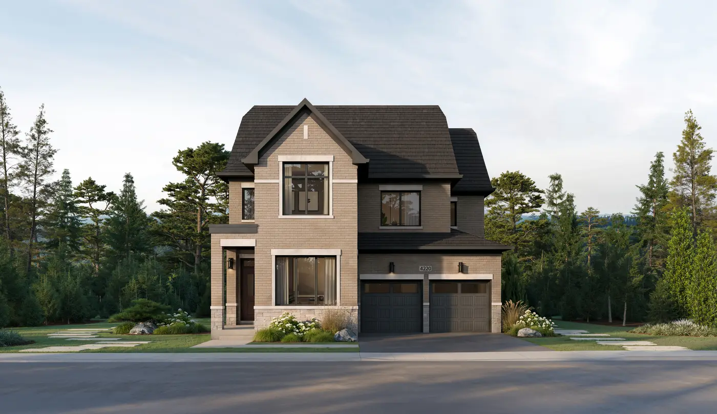 Rendering of The Swift 42' single detached home, Elevation A