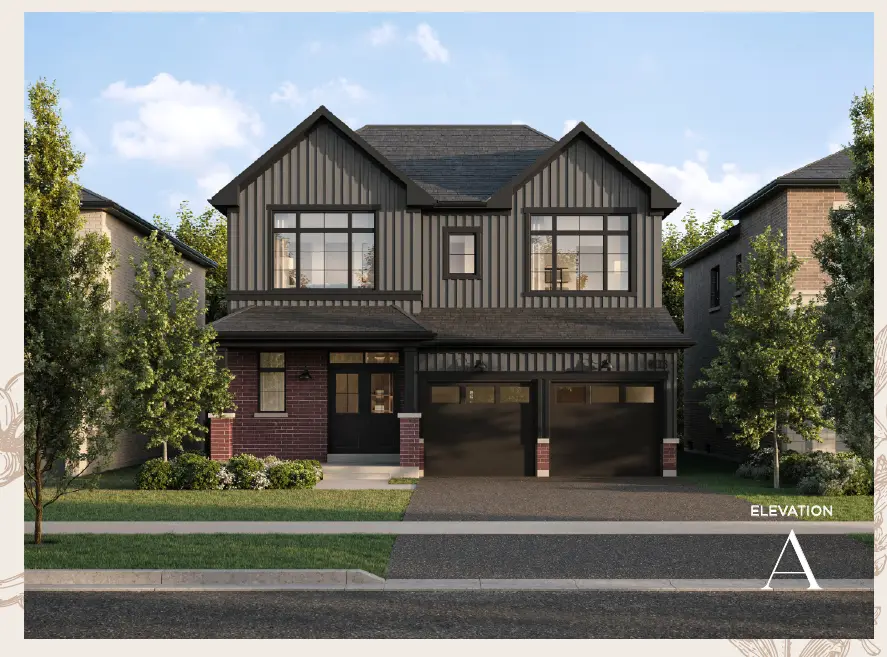 Rendering of the Wild Lily 40' detached home, Elevation A